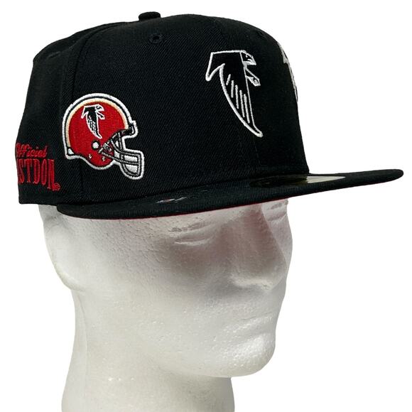 New Era Other - Atlanta Falcons Wool Baseball Hat Cap Fitted 7 1/4 New Era x Just Don NFL Black